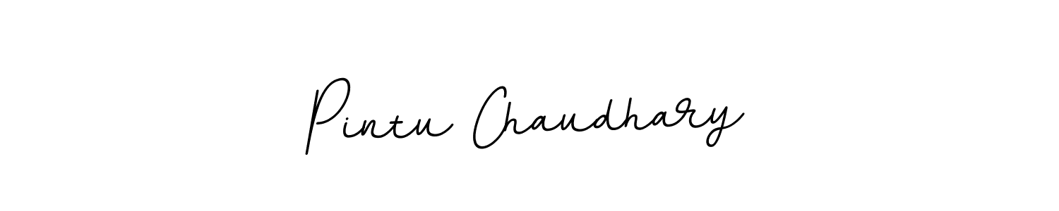 Pintu Chaudhary stylish signature style. Best Handwritten Sign (BallpointsItalic-DORy9) for my name. Handwritten Signature Collection Ideas for my name Pintu Chaudhary. Pintu Chaudhary signature style 11 images and pictures png