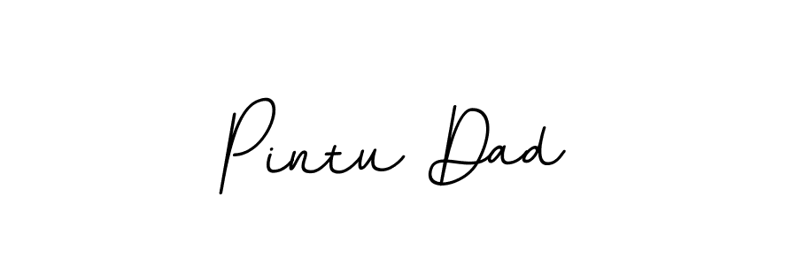 Similarly BallpointsItalic-DORy9 is the best handwritten signature design. Signature creator online .You can use it as an online autograph creator for name Pintu Dad. Pintu Dad signature style 11 images and pictures png
