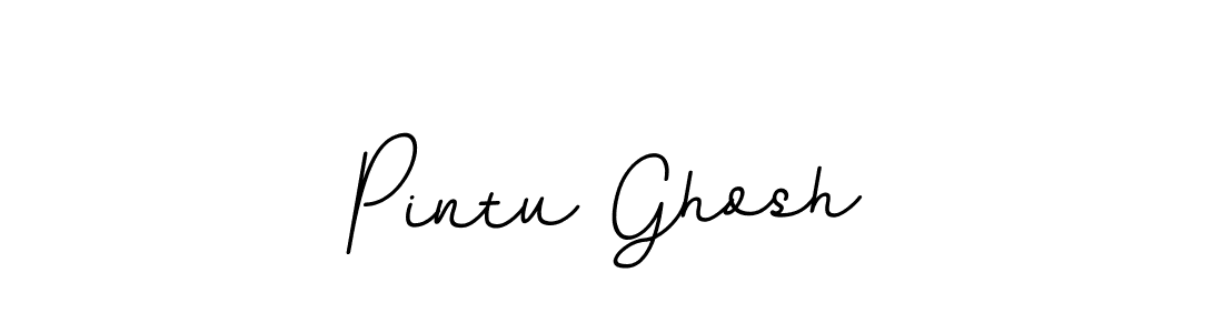 The best way (BallpointsItalic-DORy9) to make a short signature is to pick only two or three words in your name. The name Pintu Ghosh include a total of six letters. For converting this name. Pintu Ghosh signature style 11 images and pictures png