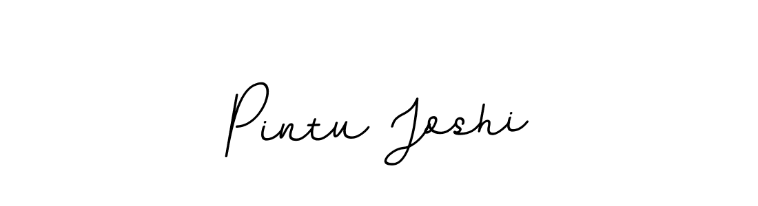 Design your own signature with our free online signature maker. With this signature software, you can create a handwritten (BallpointsItalic-DORy9) signature for name Pintu Joshi. Pintu Joshi signature style 11 images and pictures png