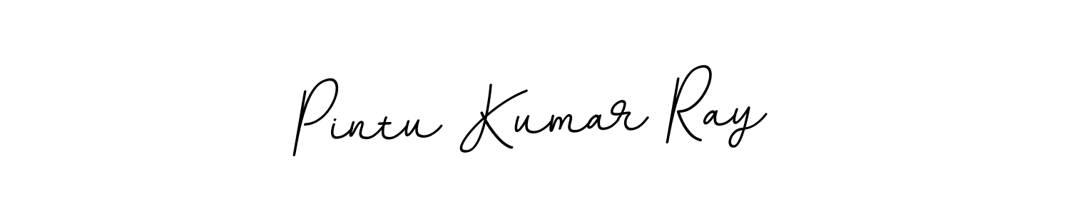 Create a beautiful signature design for name Pintu Kumar Ray. With this signature (BallpointsItalic-DORy9) fonts, you can make a handwritten signature for free. Pintu Kumar Ray signature style 11 images and pictures png