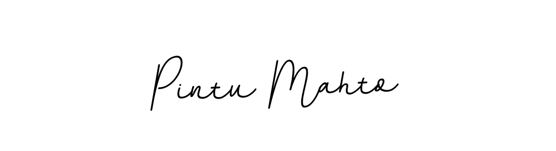 if you are searching for the best signature style for your name Pintu Mahto. so please give up your signature search. here we have designed multiple signature styles  using BallpointsItalic-DORy9. Pintu Mahto signature style 11 images and pictures png