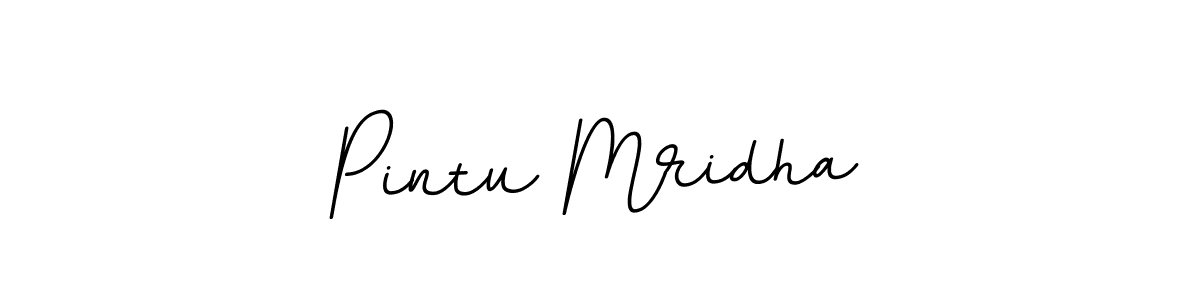 Create a beautiful signature design for name Pintu Mridha. With this signature (BallpointsItalic-DORy9) fonts, you can make a handwritten signature for free. Pintu Mridha signature style 11 images and pictures png