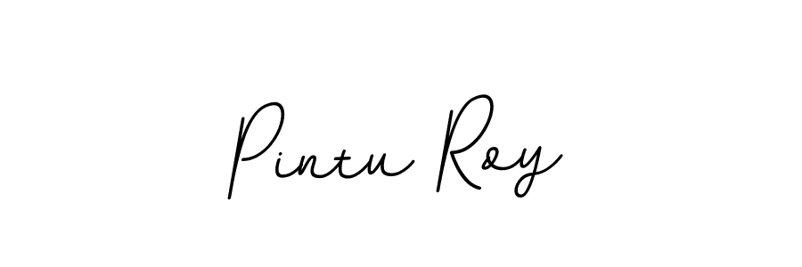 Create a beautiful signature design for name Pintu Roy. With this signature (BallpointsItalic-DORy9) fonts, you can make a handwritten signature for free. Pintu Roy signature style 11 images and pictures png