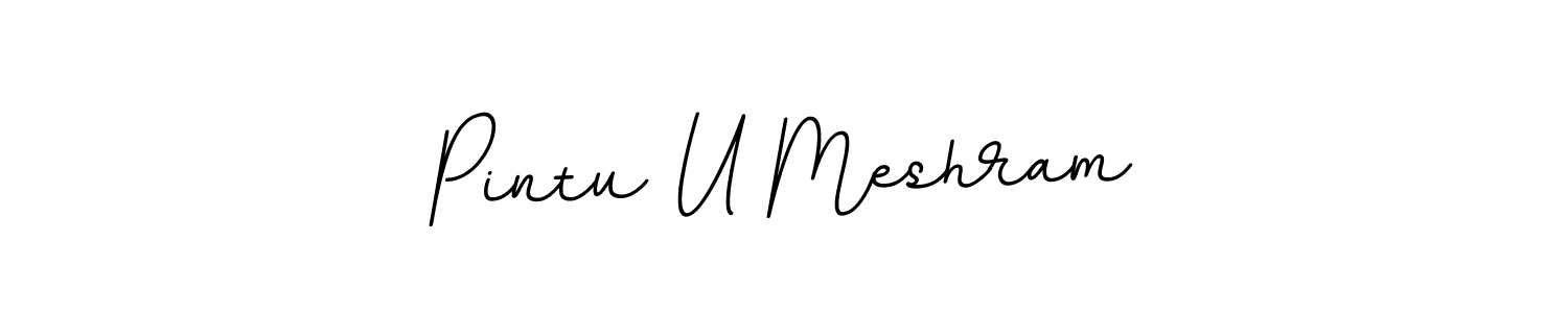 This is the best signature style for the Pintu U Meshram name. Also you like these signature font (BallpointsItalic-DORy9). Mix name signature. Pintu U Meshram signature style 11 images and pictures png