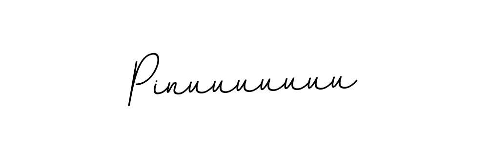 Design your own signature with our free online signature maker. With this signature software, you can create a handwritten (BallpointsItalic-DORy9) signature for name Pinuuuuuuu. Pinuuuuuuu signature style 11 images and pictures png