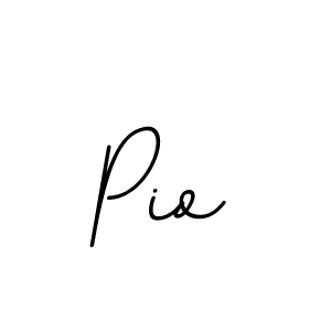 Design your own signature with our free online signature maker. With this signature software, you can create a handwritten (BallpointsItalic-DORy9) signature for name Pio. Pio signature style 11 images and pictures png