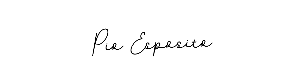 Make a beautiful signature design for name Pio Esposito. With this signature (BallpointsItalic-DORy9) style, you can create a handwritten signature for free. Pio Esposito signature style 11 images and pictures png