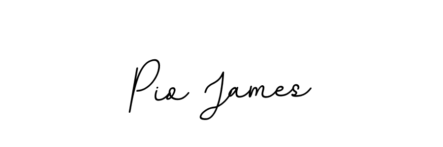 You should practise on your own different ways (BallpointsItalic-DORy9) to write your name (Pio James) in signature. don't let someone else do it for you. Pio James signature style 11 images and pictures png