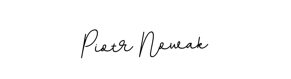 Make a beautiful signature design for name Piotr Nowak. With this signature (BallpointsItalic-DORy9) style, you can create a handwritten signature for free. Piotr Nowak signature style 11 images and pictures png