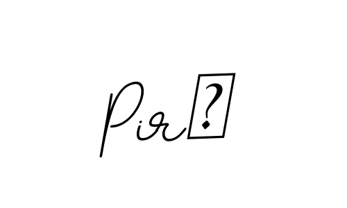 The best way (BallpointsItalic-DORy9) to make a short signature is to pick only two or three words in your name. The name Pirš include a total of six letters. For converting this name. Pirš signature style 11 images and pictures png