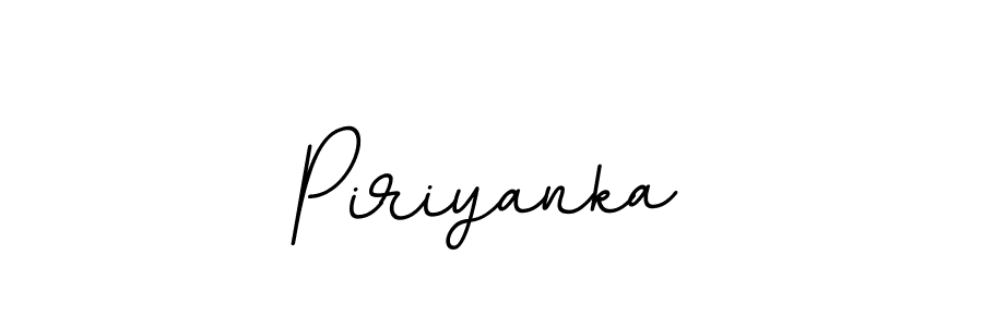 Make a beautiful signature design for name Piriyanka. With this signature (BallpointsItalic-DORy9) style, you can create a handwritten signature for free. Piriyanka signature style 11 images and pictures png