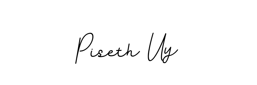 Design your own signature with our free online signature maker. With this signature software, you can create a handwritten (BallpointsItalic-DORy9) signature for name Piseth Uy. Piseth Uy signature style 11 images and pictures png
