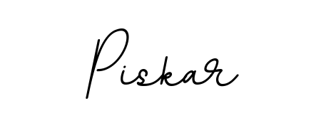 Achieve flawless digital penmanship with Piskar name in BallpointsItalic-DORy9 font. The perfect tool for creating online signatures. Piskar signature style 11 images and pictures png