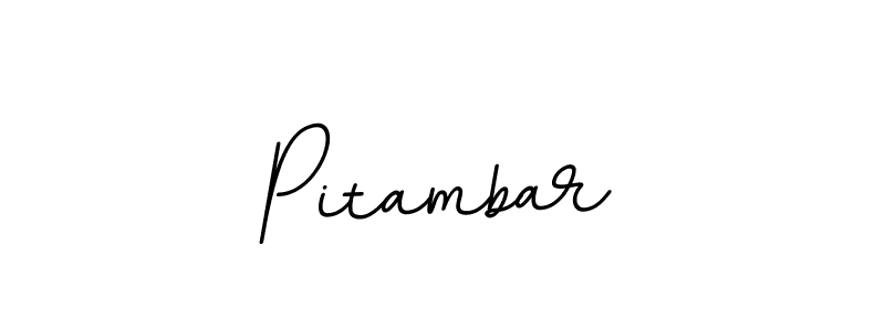 Use a signature maker to create a handwritten signature online. With this signature software, you can design (BallpointsItalic-DORy9) your own signature for name Pitambar. Pitambar signature style 11 images and pictures png