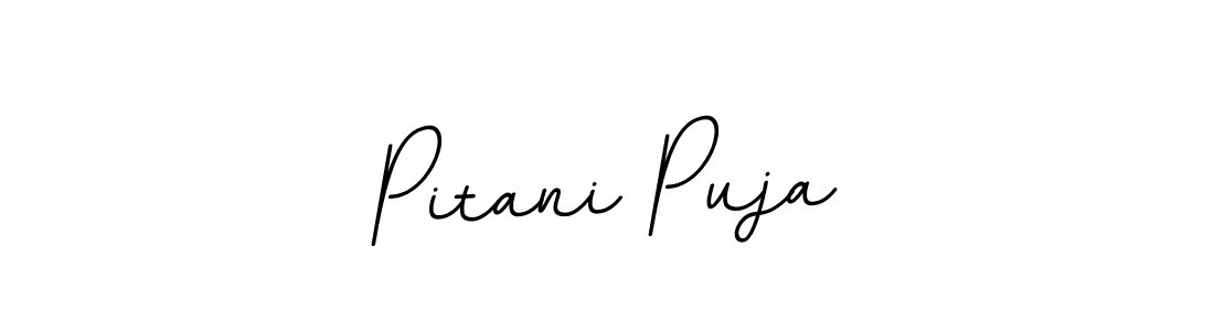 if you are searching for the best signature style for your name Pitani Puja. so please give up your signature search. here we have designed multiple signature styles  using BallpointsItalic-DORy9. Pitani Puja signature style 11 images and pictures png