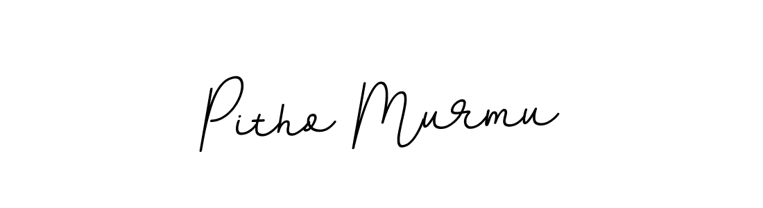 Design your own signature with our free online signature maker. With this signature software, you can create a handwritten (BallpointsItalic-DORy9) signature for name Pitho Murmu. Pitho Murmu signature style 11 images and pictures png