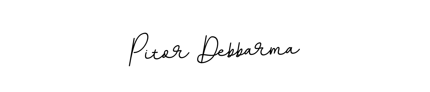 Use a signature maker to create a handwritten signature online. With this signature software, you can design (BallpointsItalic-DORy9) your own signature for name Pitor Debbarma. Pitor Debbarma signature style 11 images and pictures png