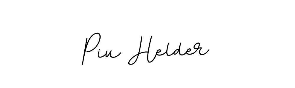 Use a signature maker to create a handwritten signature online. With this signature software, you can design (BallpointsItalic-DORy9) your own signature for name Piu Helder. Piu Helder signature style 11 images and pictures png