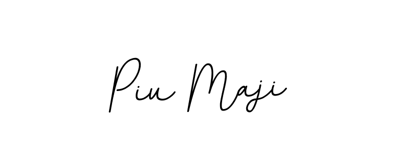 The best way (BallpointsItalic-DORy9) to make a short signature is to pick only two or three words in your name. The name Piu Maji include a total of six letters. For converting this name. Piu Maji signature style 11 images and pictures png