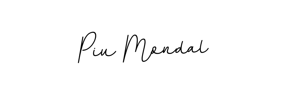 You should practise on your own different ways (BallpointsItalic-DORy9) to write your name (Piu Mondal) in signature. don't let someone else do it for you. Piu Mondal signature style 11 images and pictures png