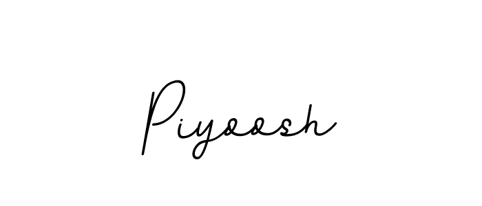 Create a beautiful signature design for name Piyoosh. With this signature (BallpointsItalic-DORy9) fonts, you can make a handwritten signature for free. Piyoosh signature style 11 images and pictures png
