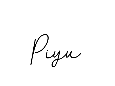 Make a beautiful signature design for name Piyu. With this signature (BallpointsItalic-DORy9) style, you can create a handwritten signature for free. Piyu signature style 11 images and pictures png