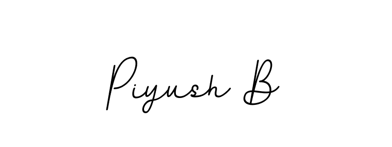 Also we have Piyush B name is the best signature style. Create professional handwritten signature collection using BallpointsItalic-DORy9 autograph style. Piyush B signature style 11 images and pictures png