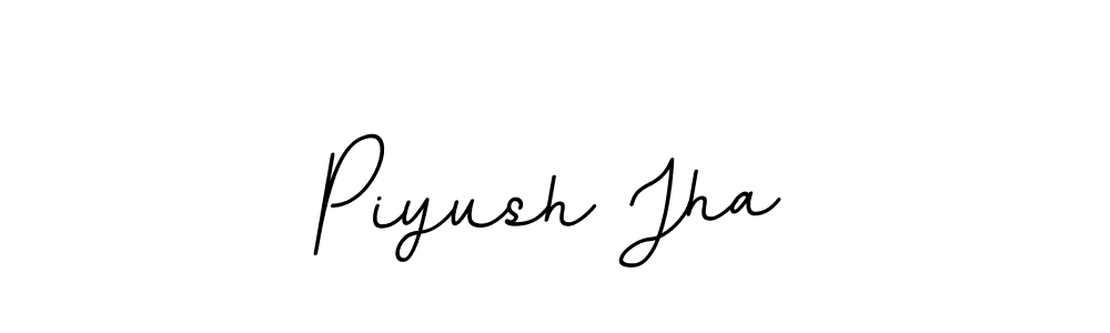 The best way (BallpointsItalic-DORy9) to make a short signature is to pick only two or three words in your name. The name Piyush Jha include a total of six letters. For converting this name. Piyush Jha signature style 11 images and pictures png