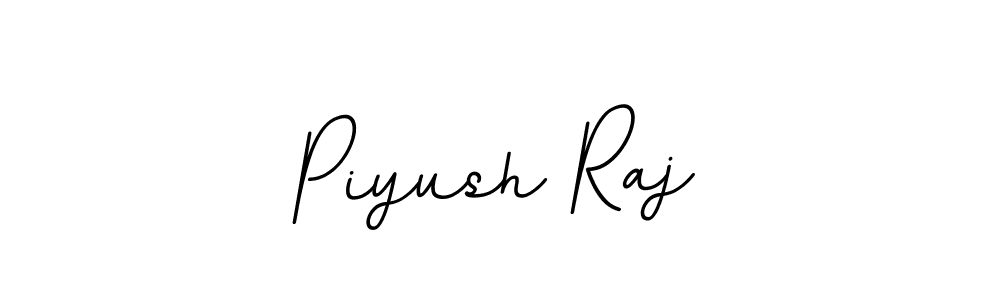 How to make Piyush Raj name signature. Use BallpointsItalic-DORy9 style for creating short signs online. This is the latest handwritten sign. Piyush Raj signature style 11 images and pictures png