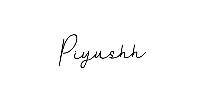 Create a beautiful signature design for name Piyushh. With this signature (BallpointsItalic-DORy9) fonts, you can make a handwritten signature for free. Piyushh signature style 11 images and pictures png