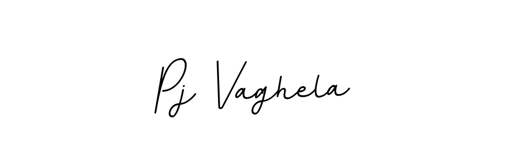 Pj Vaghela stylish signature style. Best Handwritten Sign (BallpointsItalic-DORy9) for my name. Handwritten Signature Collection Ideas for my name Pj Vaghela. Pj Vaghela signature style 11 images and pictures png