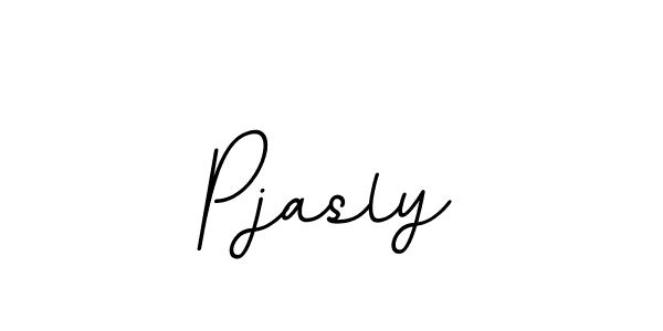 You should practise on your own different ways (BallpointsItalic-DORy9) to write your name (Pjasly) in signature. don't let someone else do it for you. Pjasly signature style 11 images and pictures png