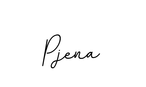 How to make Pjena name signature. Use BallpointsItalic-DORy9 style for creating short signs online. This is the latest handwritten sign. Pjena signature style 11 images and pictures png