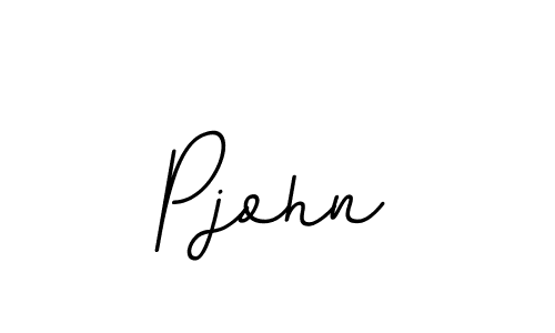 Create a beautiful signature design for name Pjohn. With this signature (BallpointsItalic-DORy9) fonts, you can make a handwritten signature for free. Pjohn signature style 11 images and pictures png