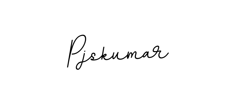 How to make Pjskumar name signature. Use BallpointsItalic-DORy9 style for creating short signs online. This is the latest handwritten sign. Pjskumar signature style 11 images and pictures png