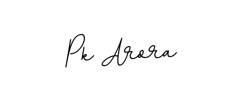 Create a beautiful signature design for name Pk Arora. With this signature (BallpointsItalic-DORy9) fonts, you can make a handwritten signature for free. Pk Arora signature style 11 images and pictures png