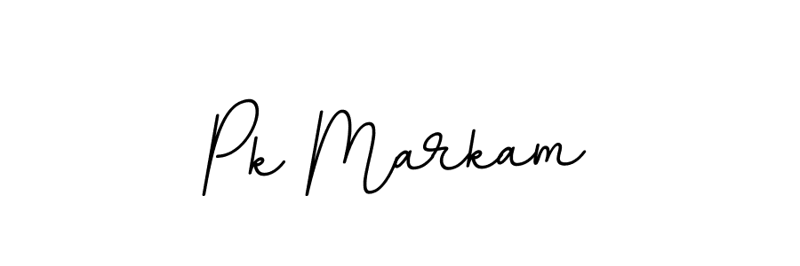 Make a beautiful signature design for name Pk Markam. With this signature (BallpointsItalic-DORy9) style, you can create a handwritten signature for free. Pk Markam signature style 11 images and pictures png