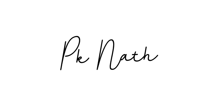 Design your own signature with our free online signature maker. With this signature software, you can create a handwritten (BallpointsItalic-DORy9) signature for name Pk Nath. Pk Nath signature style 11 images and pictures png