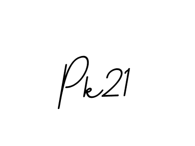 Design your own signature with our free online signature maker. With this signature software, you can create a handwritten (BallpointsItalic-DORy9) signature for name Pk21. Pk21 signature style 11 images and pictures png