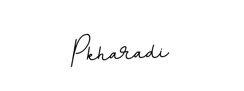 Pkharadi stylish signature style. Best Handwritten Sign (BallpointsItalic-DORy9) for my name. Handwritten Signature Collection Ideas for my name Pkharadi. Pkharadi signature style 11 images and pictures png