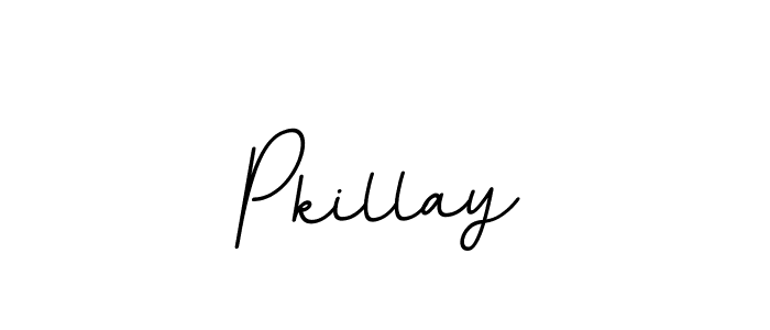 The best way (BallpointsItalic-DORy9) to make a short signature is to pick only two or three words in your name. The name Pkillay include a total of six letters. For converting this name. Pkillay signature style 11 images and pictures png