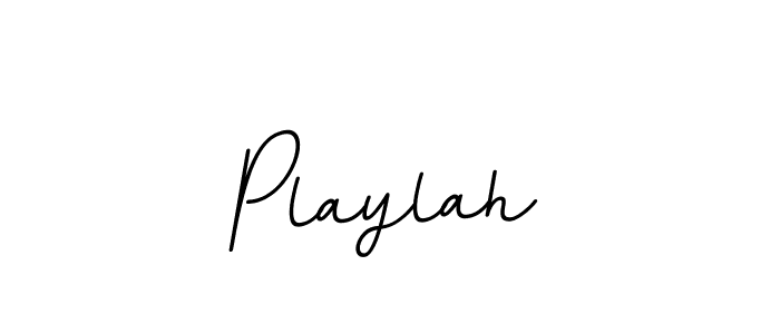 You should practise on your own different ways (BallpointsItalic-DORy9) to write your name (Playlah) in signature. don't let someone else do it for you. Playlah signature style 11 images and pictures png
