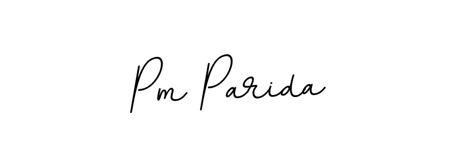 Use a signature maker to create a handwritten signature online. With this signature software, you can design (BallpointsItalic-DORy9) your own signature for name Pm Parida. Pm Parida signature style 11 images and pictures png