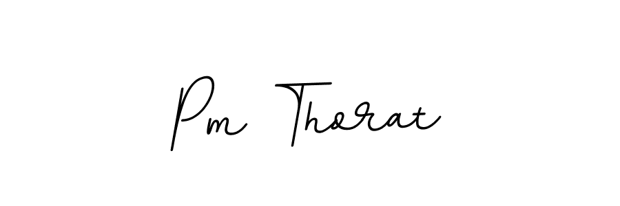 Create a beautiful signature design for name Pm Thorat. With this signature (BallpointsItalic-DORy9) fonts, you can make a handwritten signature for free. Pm Thorat signature style 11 images and pictures png