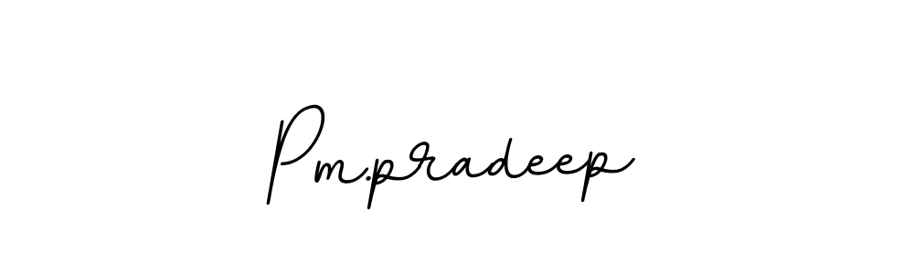 Pm.pradeep stylish signature style. Best Handwritten Sign (BallpointsItalic-DORy9) for my name. Handwritten Signature Collection Ideas for my name Pm.pradeep. Pm.pradeep signature style 11 images and pictures png