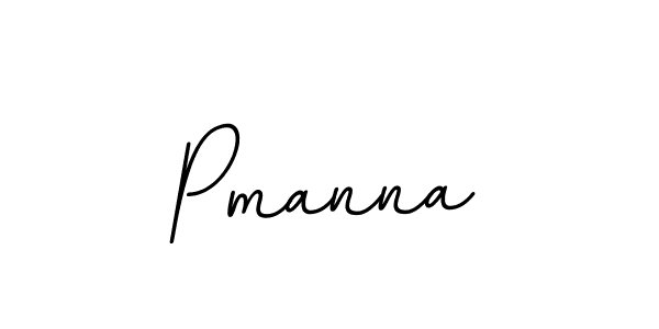 Use a signature maker to create a handwritten signature online. With this signature software, you can design (BallpointsItalic-DORy9) your own signature for name Pmanna. Pmanna signature style 11 images and pictures png