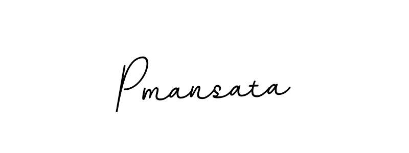 Use a signature maker to create a handwritten signature online. With this signature software, you can design (BallpointsItalic-DORy9) your own signature for name Pmansata. Pmansata signature style 11 images and pictures png