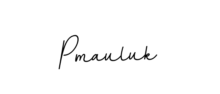 Use a signature maker to create a handwritten signature online. With this signature software, you can design (BallpointsItalic-DORy9) your own signature for name Pmauluk. Pmauluk signature style 11 images and pictures png