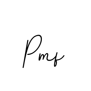 Design your own signature with our free online signature maker. With this signature software, you can create a handwritten (BallpointsItalic-DORy9) signature for name Pmf. Pmf signature style 11 images and pictures png